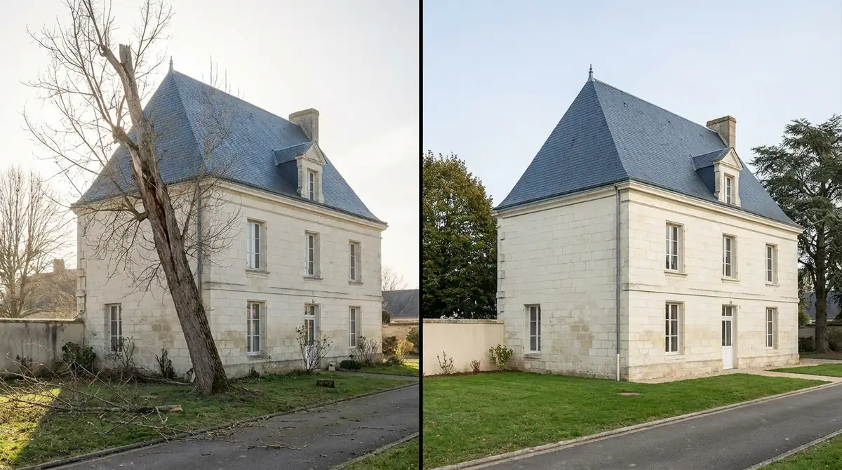 Abattage d'arbre · Indre-et-Loire