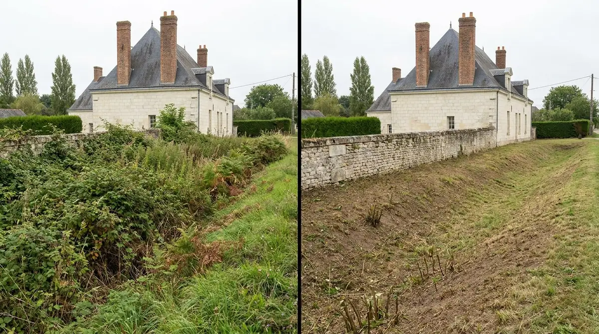Débroussaillage · Indre-et-Loire